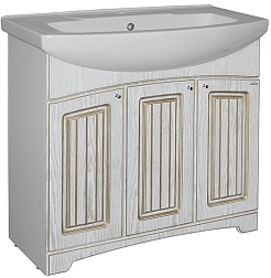 Mixline Мебель для ванной Крит 85 патина золото – фотография-4