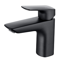 Aquatek Смеситель для раковины Вега AQ1010MB матовый черный – фотография-1