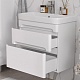 Equil Тумба с раковиной Nice 70 2 ящика подвесная белая – картинка-20