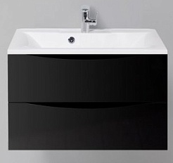 BelBagno Тумба с раковиной MARINO 750 Nero Lucido – фотография-1