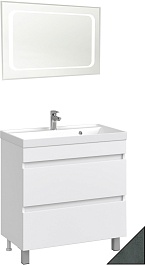 Водолей Мебель для ванной Best 80 серый камень – фотография-1