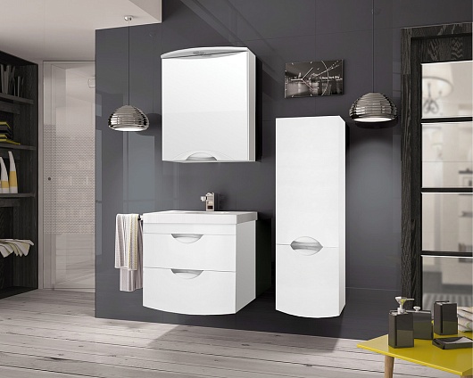 Style Line Мебель для ванной Жасмин-2 60 Люкс белая – картинка-9