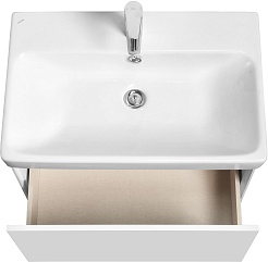 Акватон Тумба под раковину Асти 70 подвесная белая – фотография-4