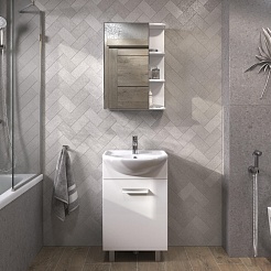 Vigo Тумба с раковиной Hoska 50 белая – фотография-7