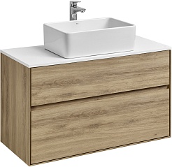 Акватон Столешница под раковину Либерти 100 белая – фотография-3