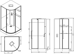 Black&White Душевая кабина Galaxy G8891 – фотография-9