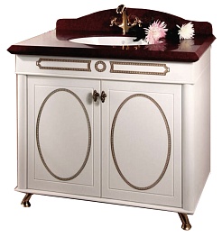 Водолей Мебель для ванной "Анжелика 90" F-1 красная – фотография-5