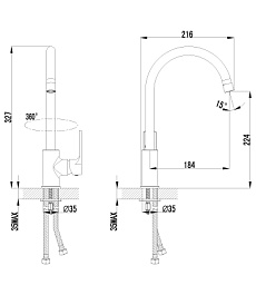 Lemark Смеситель "plus Grace LM1505C" для кухонной мойки – фотография-2