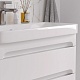 Equil Тумба с раковиной Nice 80 2 ящика подвесная белая – картинка-24
