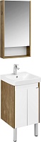 Акватон Мебель для ванной Сканди Doors 45 белая/дуб рустикальный