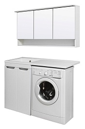 Runo Тумба с раковиной Лира 120 R белый – фотография-5