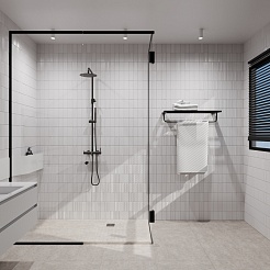 Milacio Душевая система Ultra MCU.151.MB черная матовая  – фотография-10