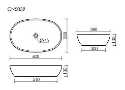 Ceramicanova Мебельная раковина Element 60 CN5039 белая – фотография-6