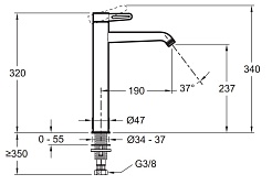Jacob Delafon Смеситель для раковины Nouvelle Vague E78340-BLV – фотография-2