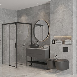 Paini Душевой уголок Dax 120х80 84YO12080 черный (YO) – фотография-2