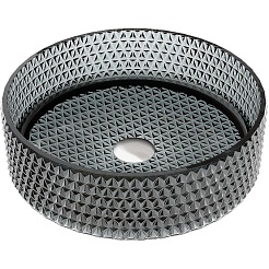 Ceramicanova Мебельная раковина Cristal 36 CN6060 чёрная – фотография-1