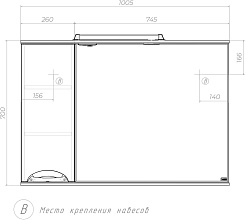 Vigo Зеркальный шкаф Callao 100 L – фотография-8