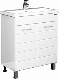 СанТа Тумба с раковиной Омега 70 напольная – фотография-1