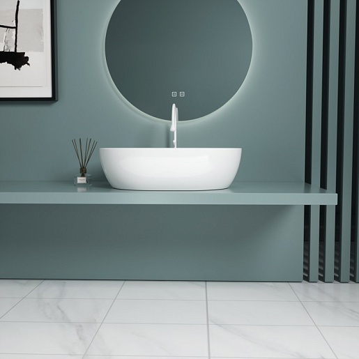 Esbano Раковина накладная Coral-N 48.5 белая – фотография-4