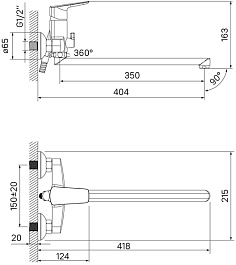 Iddis Смеситель для ванны Vibe VIBSBL2i10WA универсальный – фотография-6