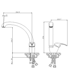 Rossinka Смеситель Y35-23 для кухни – фотография-2