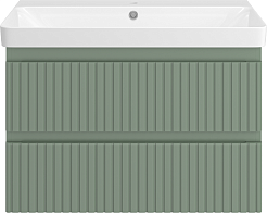 Brevita Мебель для ванной Victory 80 подвесная зеленая – фотография-3