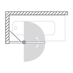 Roltechnik Шторка для ванной TV2 – фотография-5