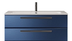 Cezares Тумба с раковиной Eco Cer-N 120 sapfiro CZR-8073-120 ручки чёрные – фотография-1