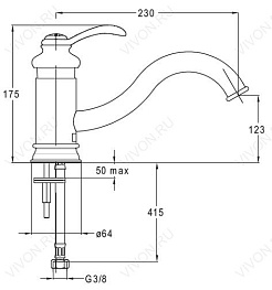 Jacob Delafon Смеситель Fairfax E76090-CP – фотография-2