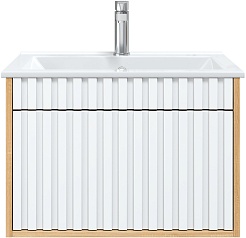 Onika Мебель для ванной Дайлер 60 подвесная белая/дуб сонома – фотография-8