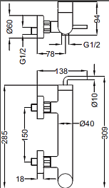 Cezares Смеситель ECO-DM-01-Cr для душа – фотография-2