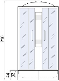 River Душевая кабина Nara 110/80/46 MT L – фотография-13