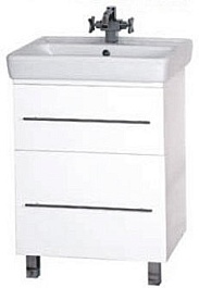 Misty Тумба с раковиной Елена 60 белая – фотография-1