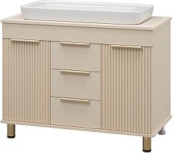 Brevita Мебель для ванной Enfida 100 бежевая – фотография-4