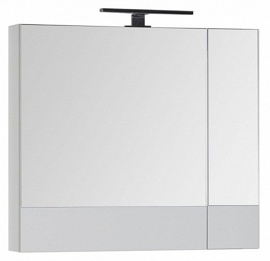 Aquanet Зеркальный шкаф "Верона 75" камерино белый – фотография-4