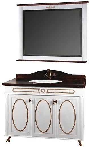 Водолей Мебель для ванной "Анжелика 100" F-1 коричневая – фото-1