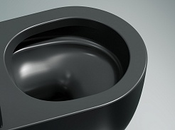 Ceramicanova Подвесной унитаз Modena Rimless CN6063MDH тёмный антрацит матовый – фотография-8
