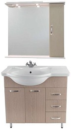 Водолей Мебель для ванной Колумбия 90 R дуб – фотография-1