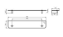 Ideal Standard Полка Connect 55 см – фотография-6