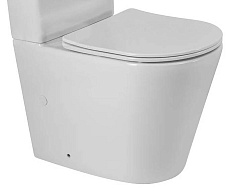 BelBagno Чаша унитаза Flay-Tor BB2149CP-TOR/SC со смывом TORNADO с сиденьем