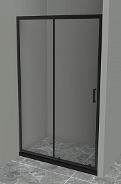 BelBagno Душевая дверь в нишу 120/195 UNO-195-BF-1-120-C-NERO – фотография-1