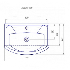 Sanflor Тумба с раковиной Софи 65 – фотография-5