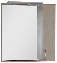 Aquanet Зеркальный шкаф "Донна 80" светлый дуб – фотография-1