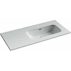 Sancos Тумба с раковиной Snob R 1.0 100 R doha soft раковина Element 101 чаша справа CN7003R – фотография-6