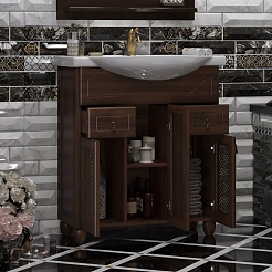 Opadiris Мебель для ванной Тибет 75 нагал, с решеткой – фотография-5