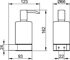Keuco Дозатор Plan 14953 хром – фотография-2