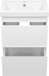 Misty Тумба для умывальника Алиса 50, 2 ящика, подвесная – фотография-3