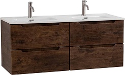 BelBagno Тумба с раковиной Etna 120 подвесная Rovere Moro – фотография-1