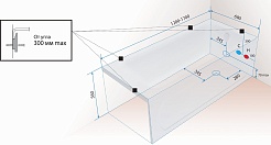 1ACReal Акриловая ванна Gamma 130x70 – фотография-7