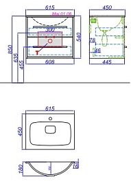 Aqwella Мебель для ванной Майами 60 – фотография-4